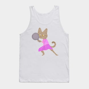 Pink princess cat Tank Top